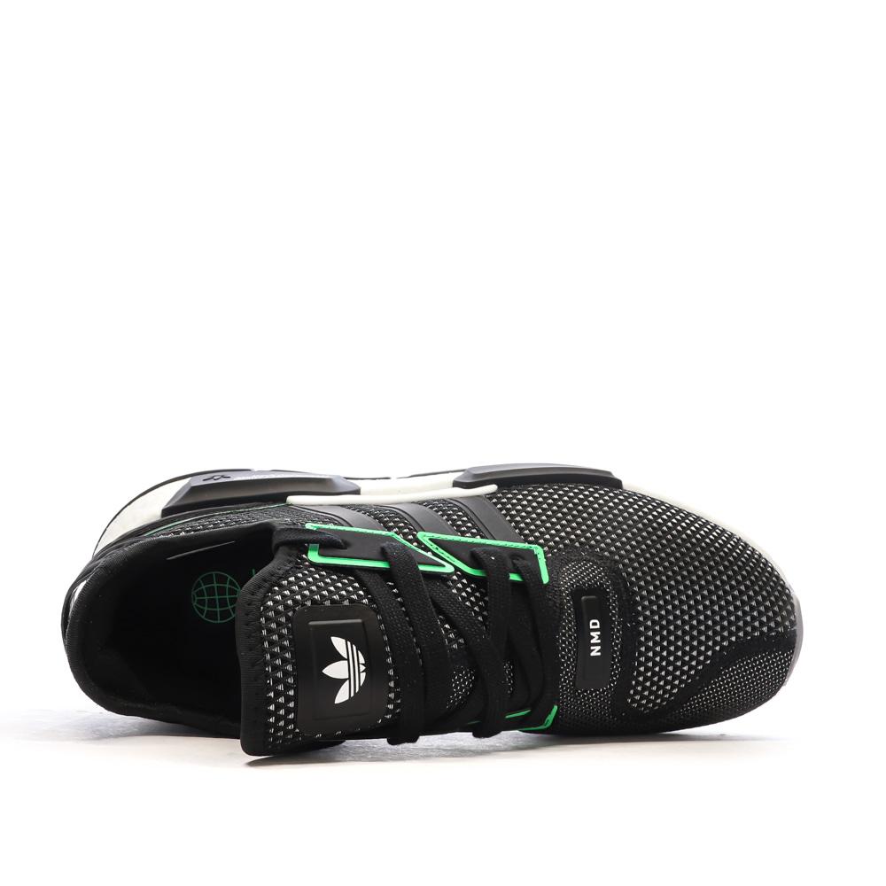 Baskets Noires/Verte Homme Adidas Nmd vue 4