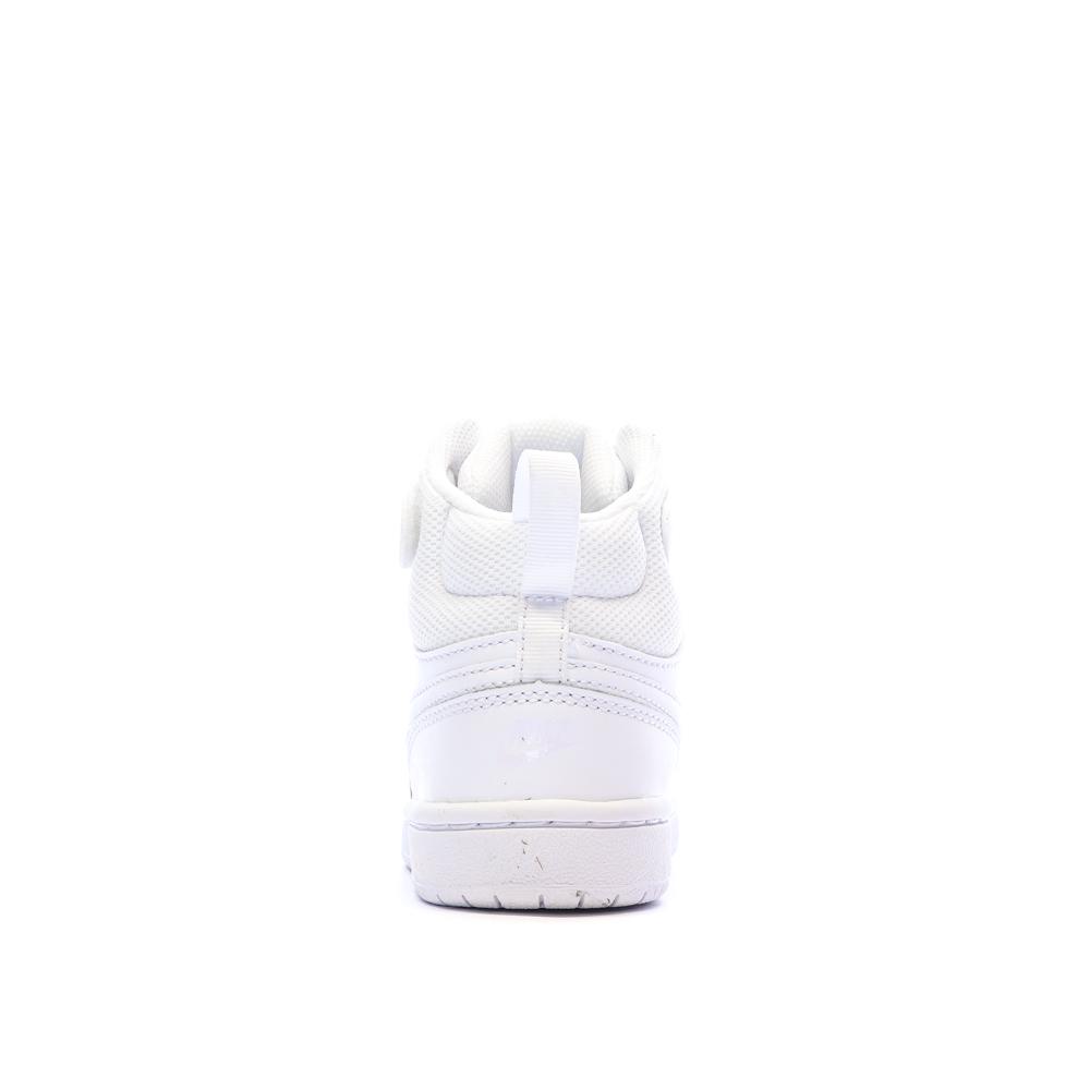 Baskets Blanches Garçon Nike Court Borough Mid 2 vue 3