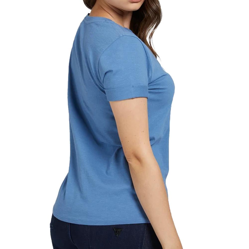 T-shirt Bleu Femme Guess 1981 vue 2