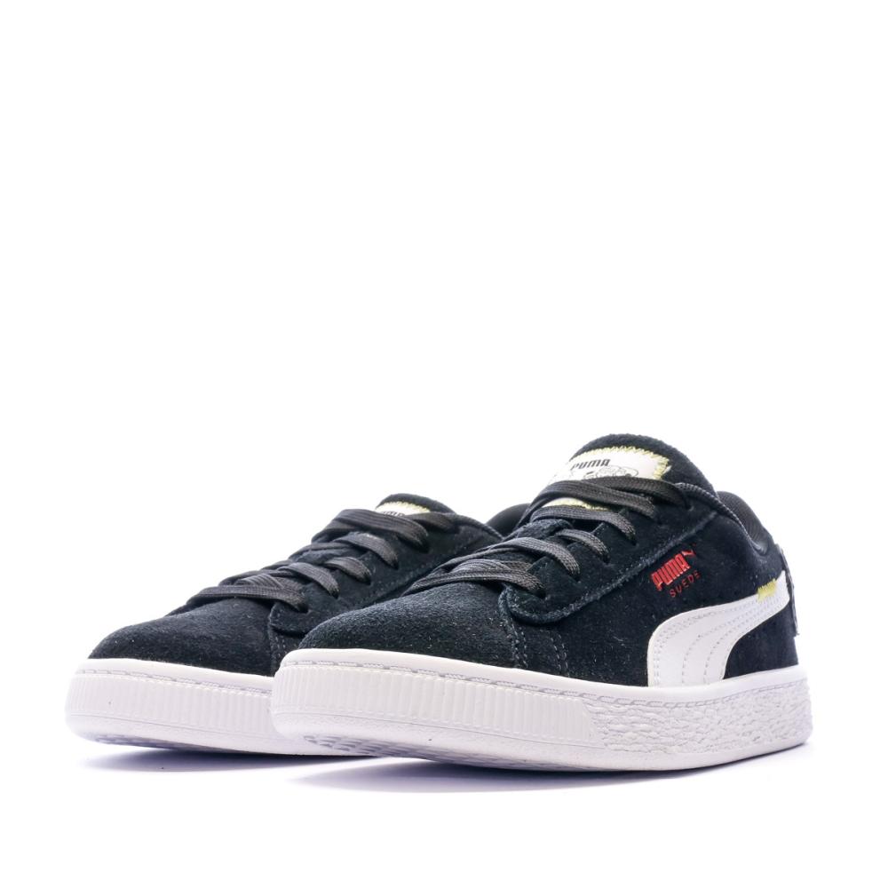 Baskets Noires Enfant Puma Peanuts Suede Classic vue 6