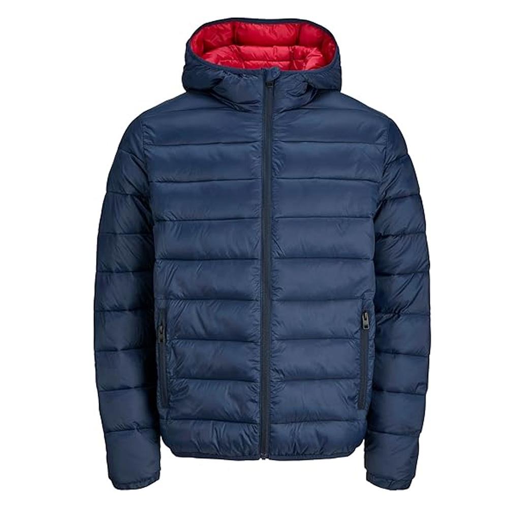 Doudoune Marine/Rouge Homme Jack & Jones Wilson pas cher