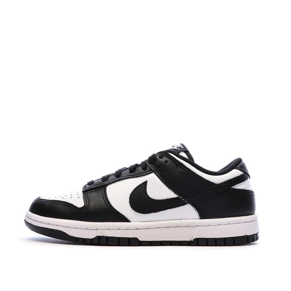 Baskets Noir/Blanc Mixte Nike Dunk Low Panda pas cher