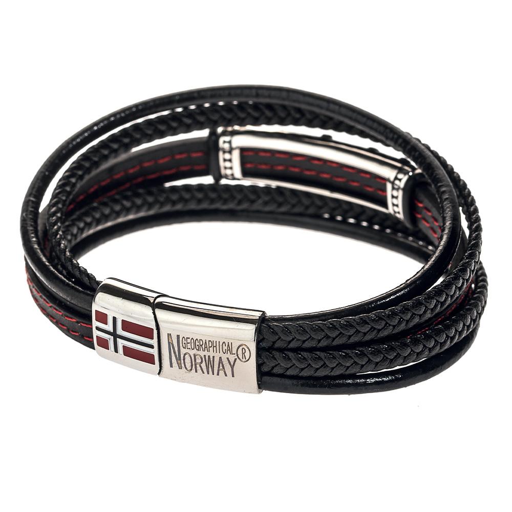 Bracelet Noir/Rouge Homme Geographical Norway 315129 vue 2