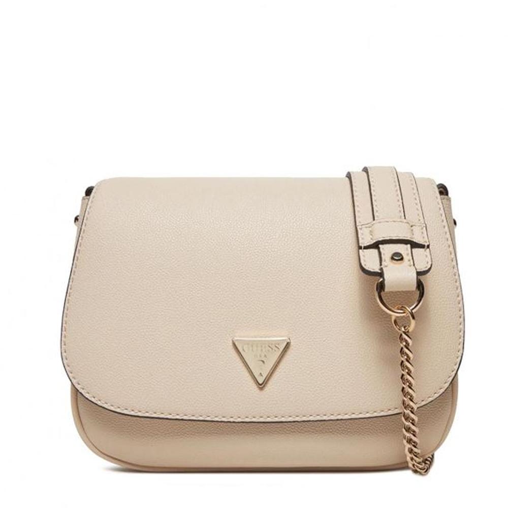 Sac à Bandoulière Écru Femme Guess Fedora pas cher