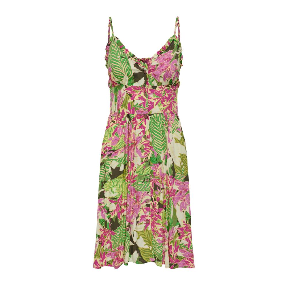 Robe Rose/Vert Femme Only Singlet pas cher