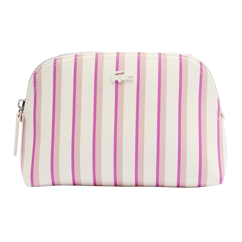 Lacoste Damen Kosmetiktasche Weiß/Pink günstig