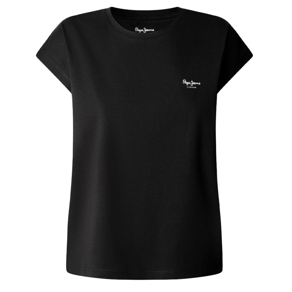 T-Shirt Noir Femme Pepe jeans Blooma vue 3