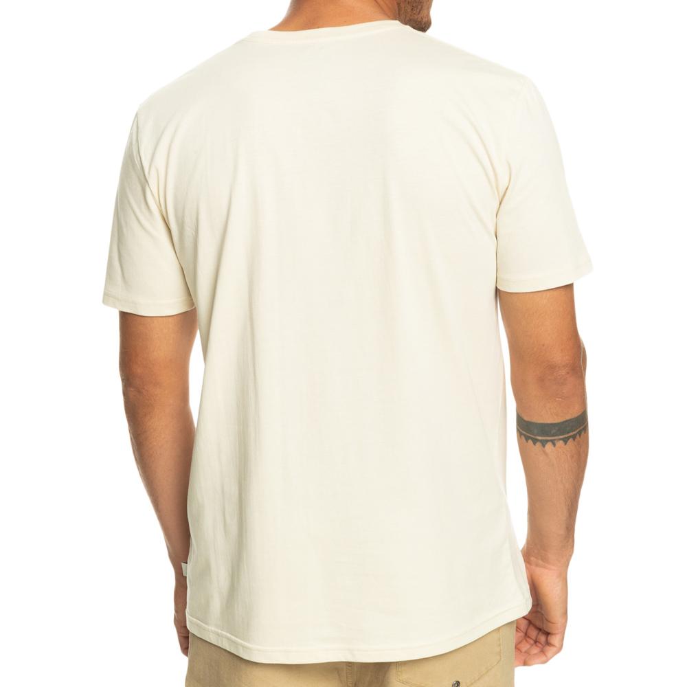 T-Shirt Blanc Homme Quiksilver Surfadelicastri vue 2