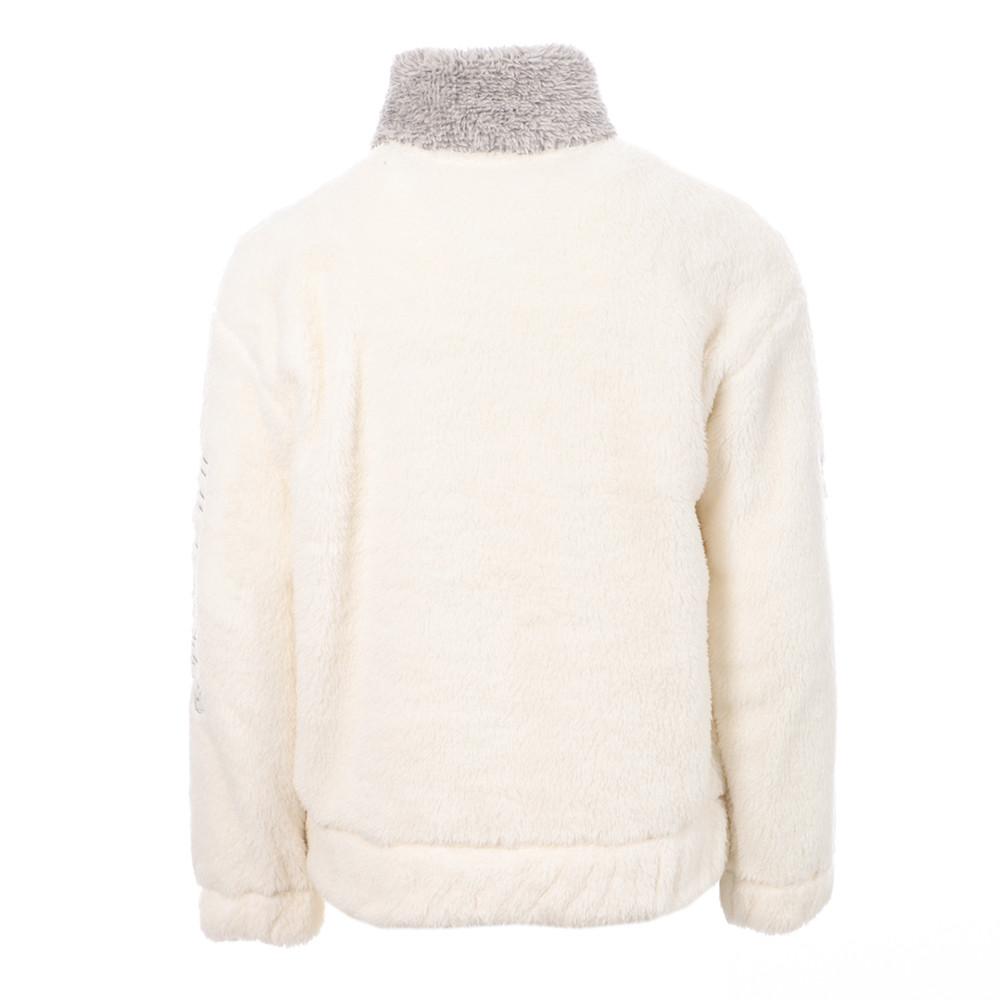 Sweat 1/4 zip Blanc/Gris Fille Teddy Smith Ifou vue 2
