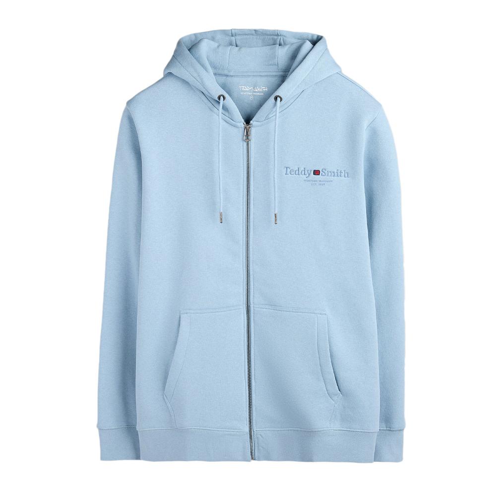 Sweat Zippé Bleu Homme Teddy Smith Giclass 30J pas cher