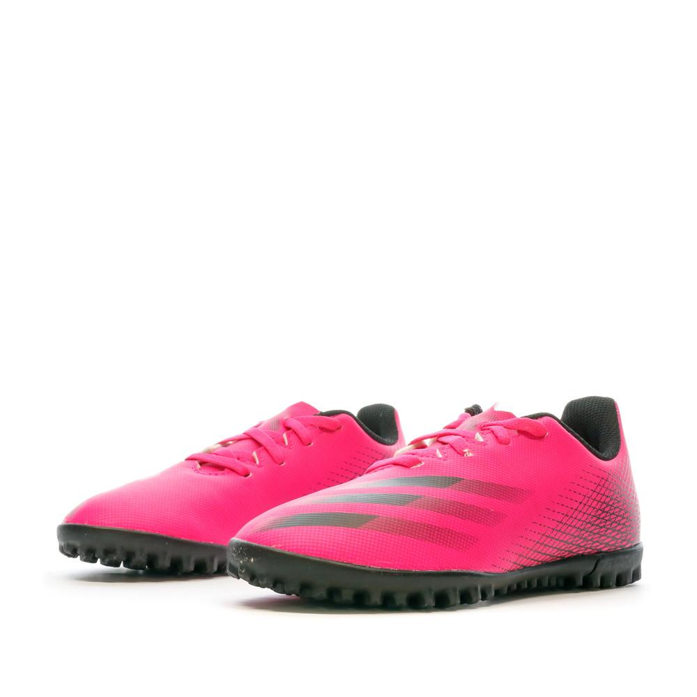 Chaussures de Futsal Rose Garçon Adidas X Ghosted.4 Tf J vue 6