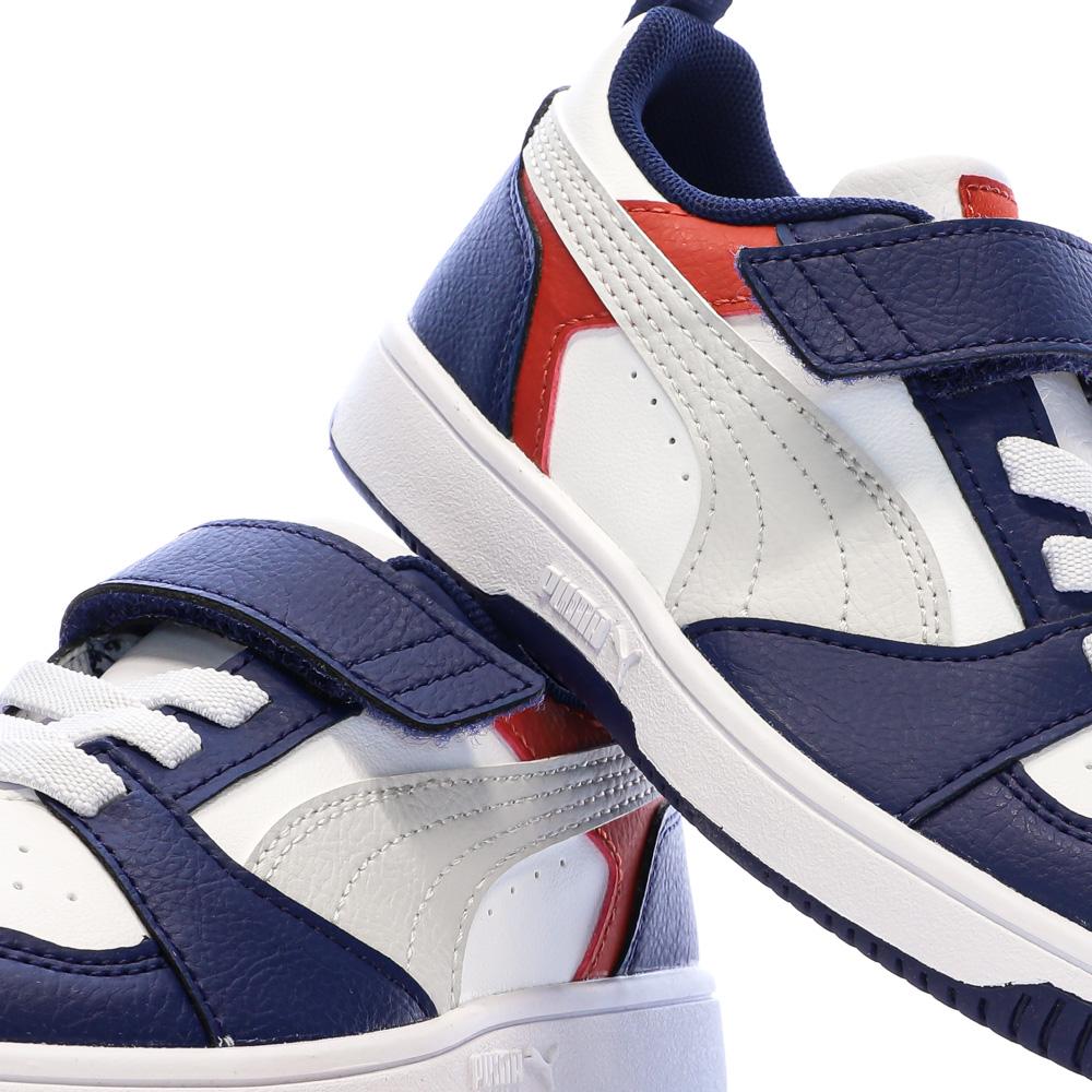 Puma Rebound Sneaker Blau/Weiß/Rot für Jungen Ansicht 7