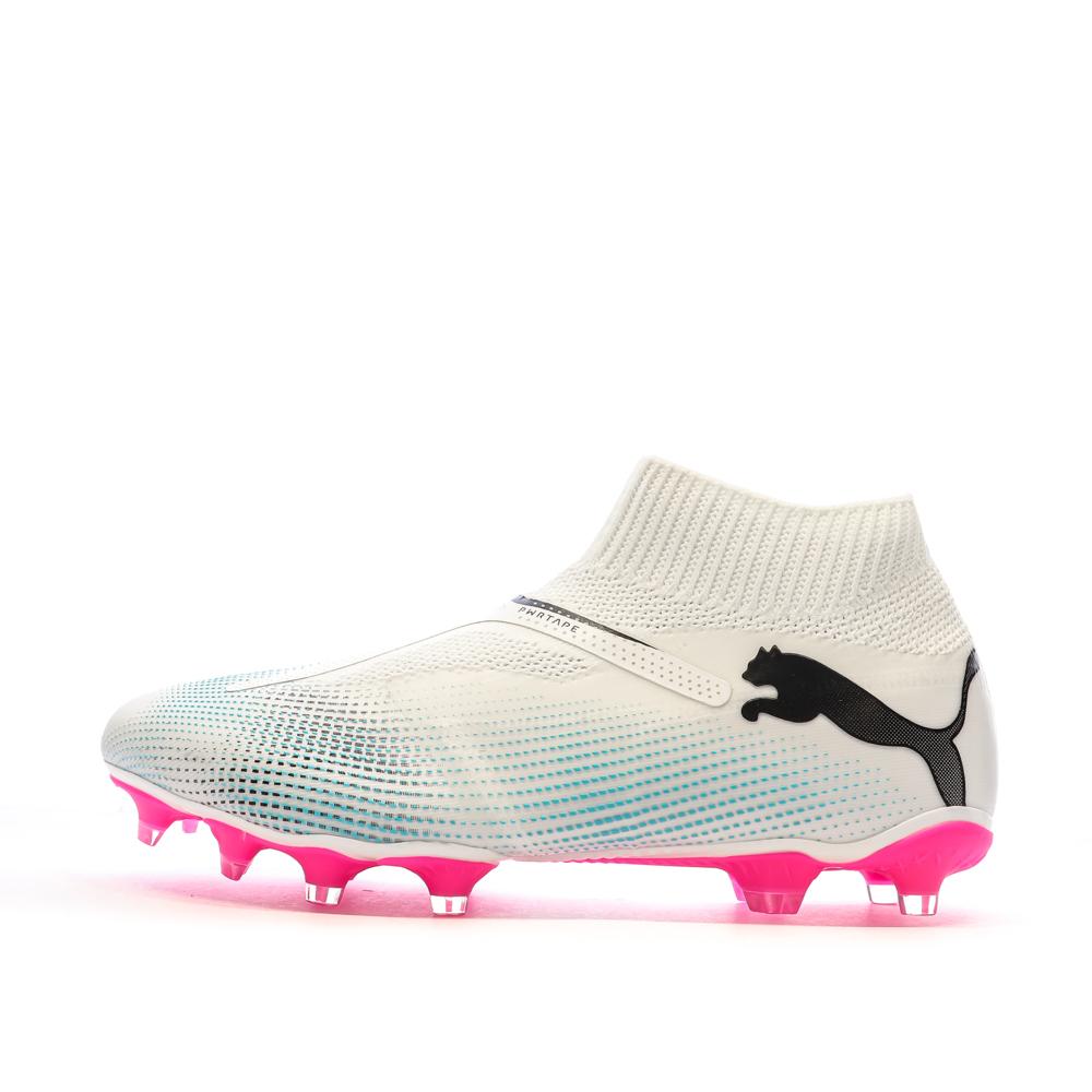 Chaussures de football Blanches/Roses Homme Puma Future 7 Match pas cher
