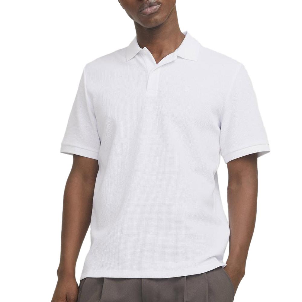 Polo Blanc Homme Jack & Jones Austin pas cher