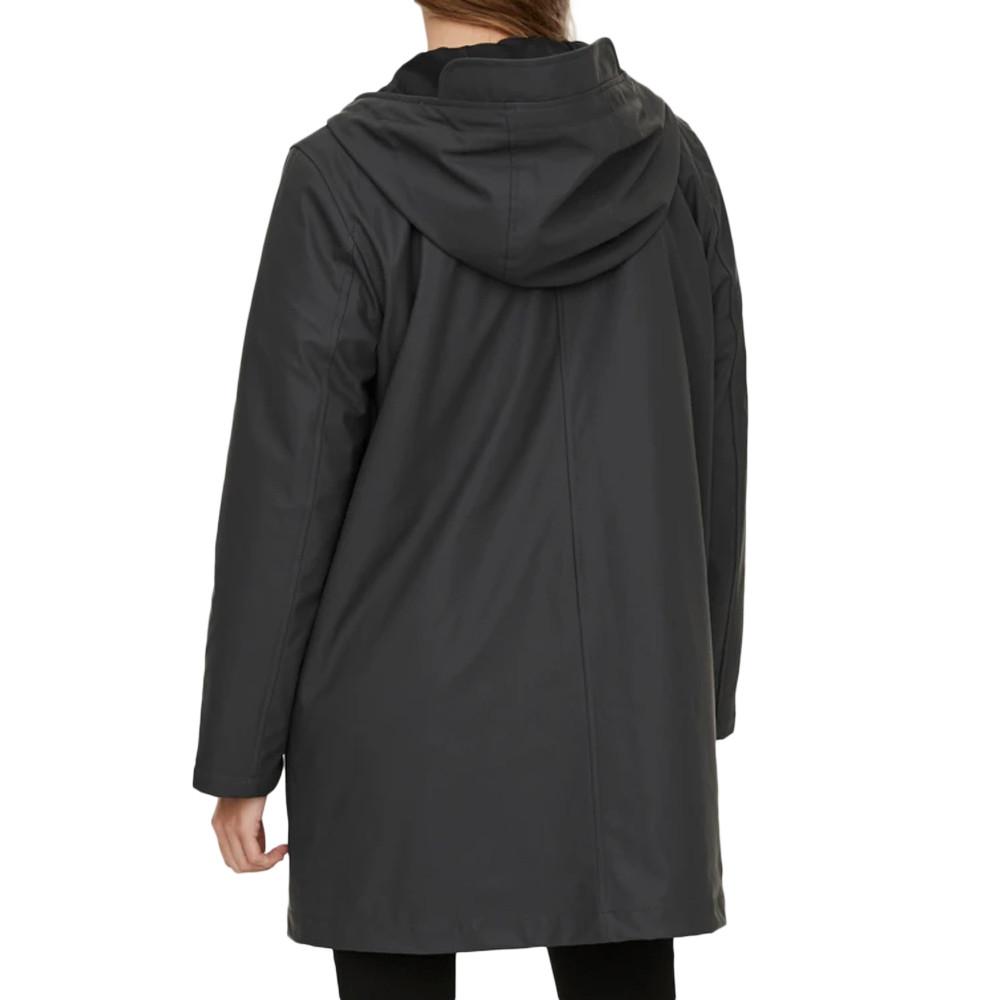 Veste de Pluie Gris Anthracite Femme Vero Moda Teddy Coated vue 2