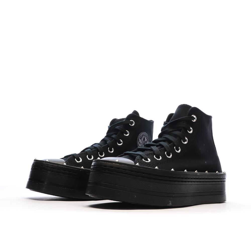 Baskets Noires Femme Converse All Star Modern Lift vue 6