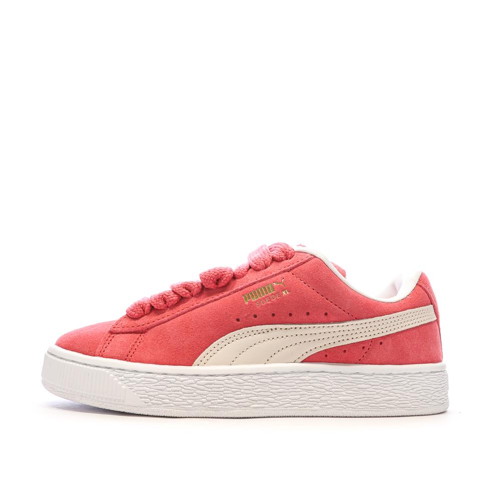 Baskets Rose Femme Puma Suede XL pas cher