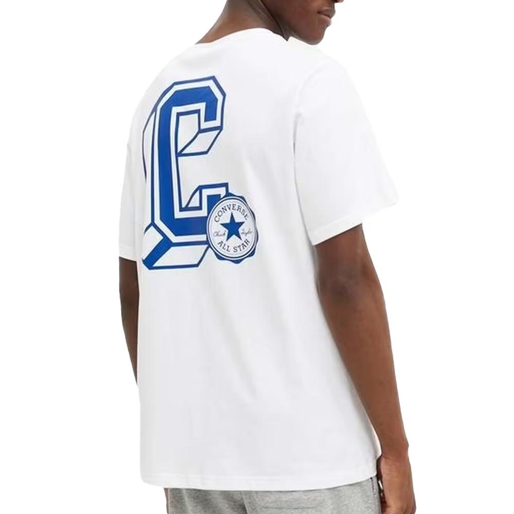 Camiseta Converse Classic Sport Blanca, Hombre ver 2