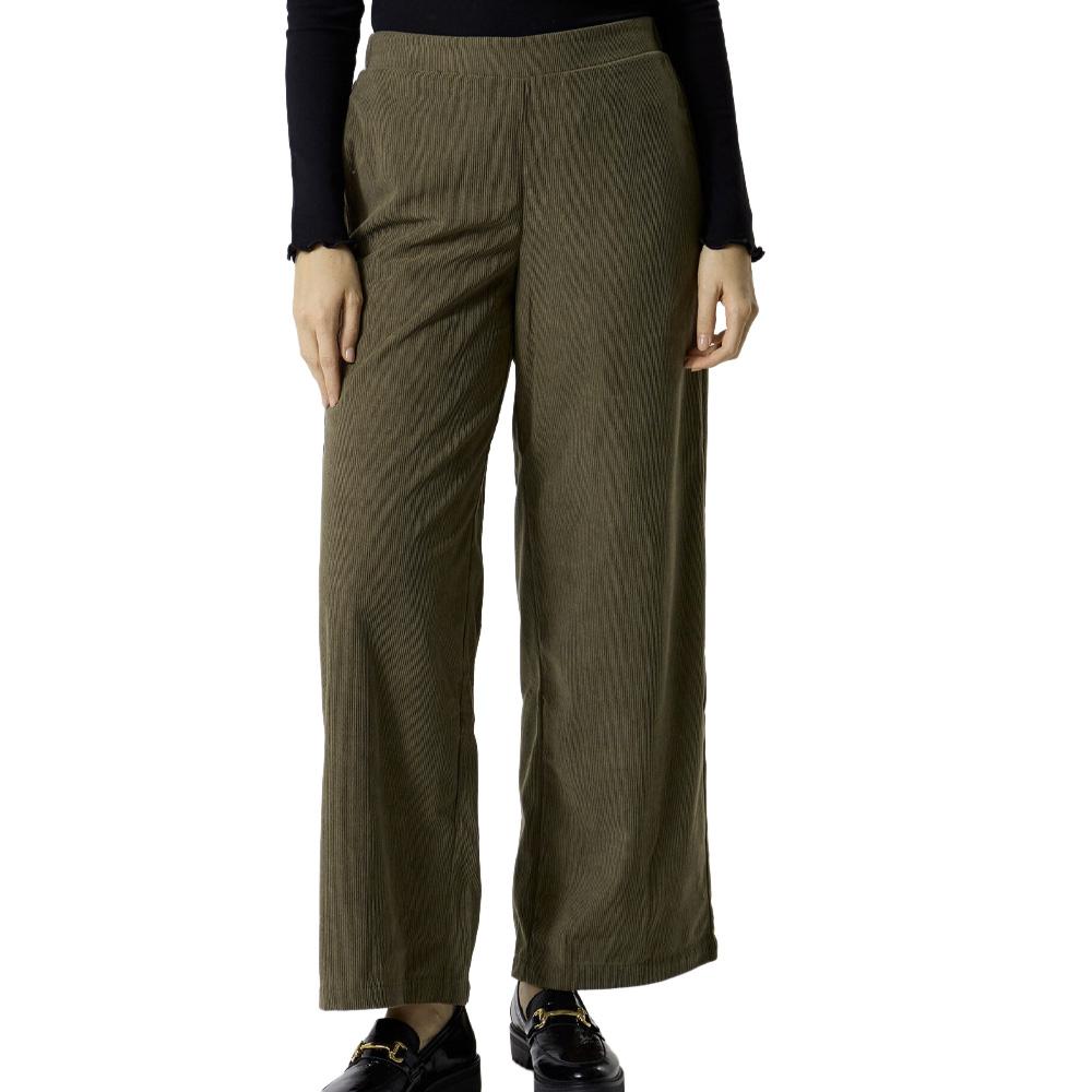 Vero Moda Melly Women’s Dark Green Velour Trousers affordable