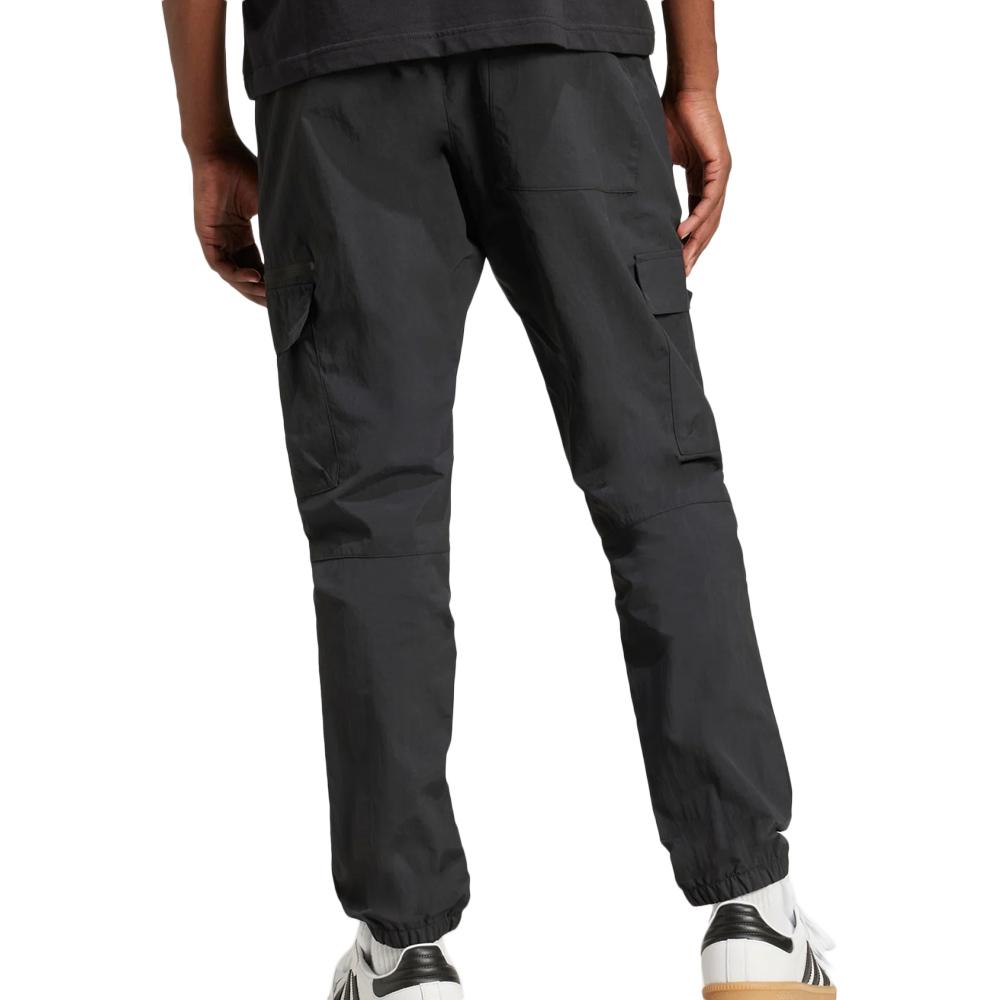 Pantalones fluidos negros para hombre Adidas Ess Woven ver 2