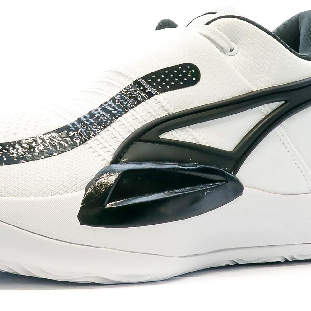 Chaussures de Basket Blanches/Noires Homme Puma Rise Nitro vue 7