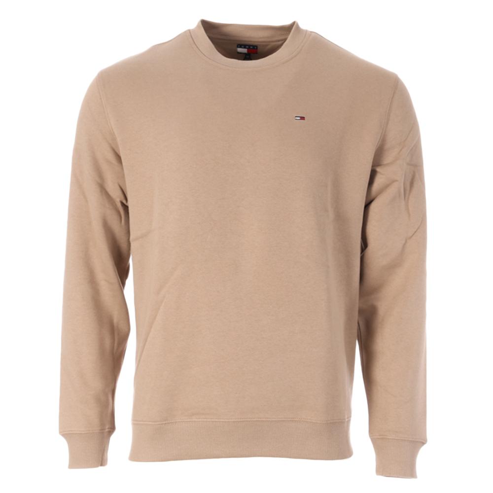 Sweat Beige Violet Homme Tommy Hilfiger Reg Flag Crew pas cher