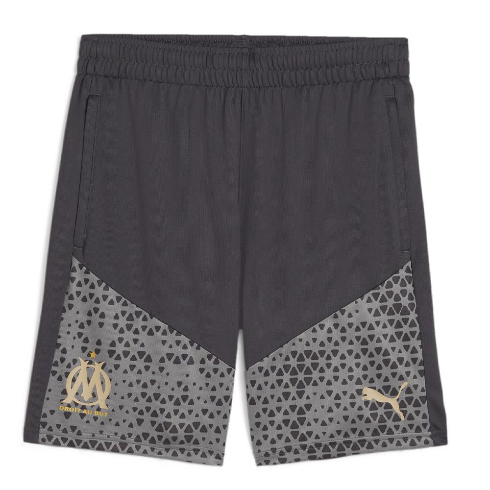 OM Short de Foot Gris Homme Puma Training 2023/24 pas cher