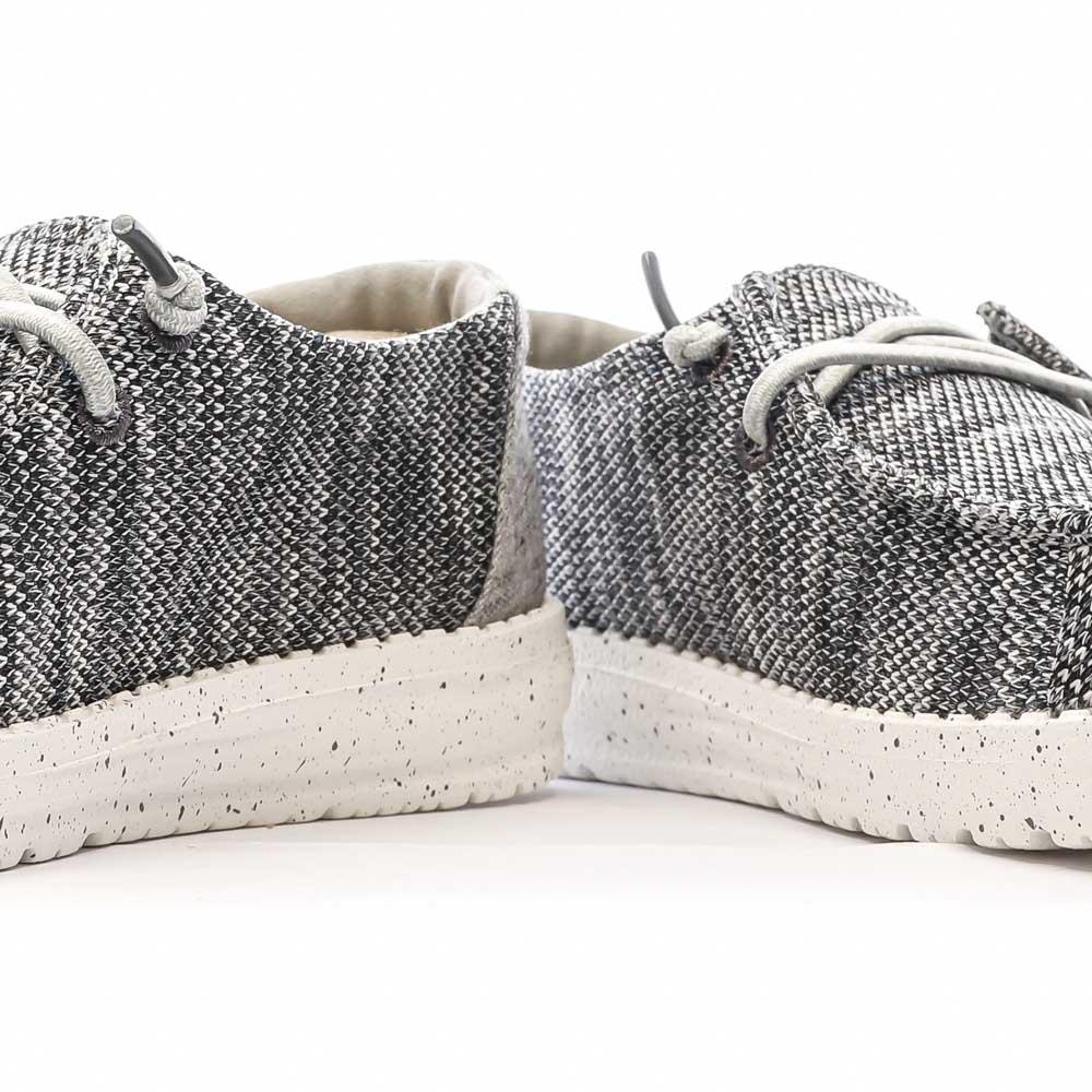 Chaussures Grises Chiné Femme Hey Dude Wendy Sox vue 7