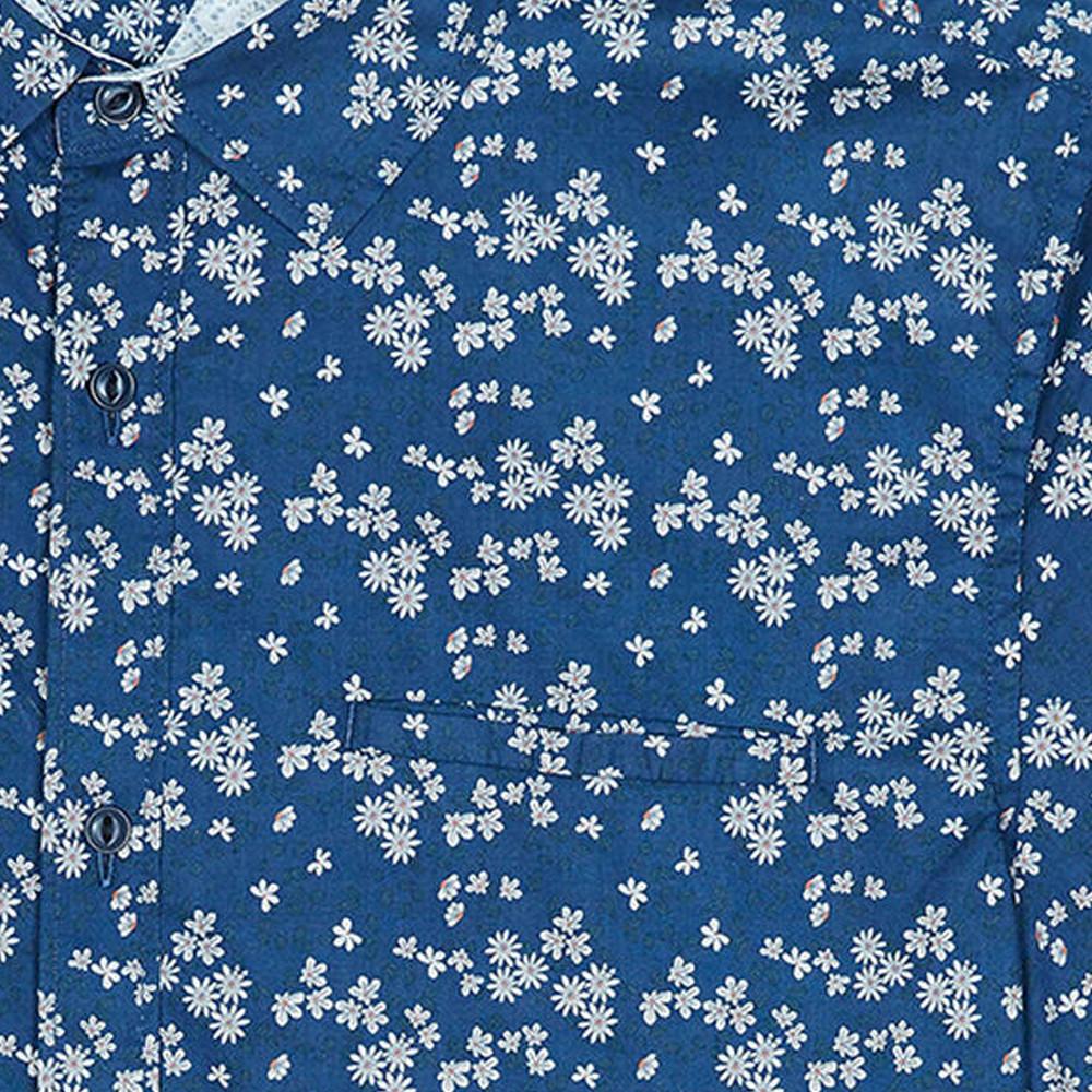 Chemisette Marine Fleurie Homme Teddy Smith C-austin vue 2