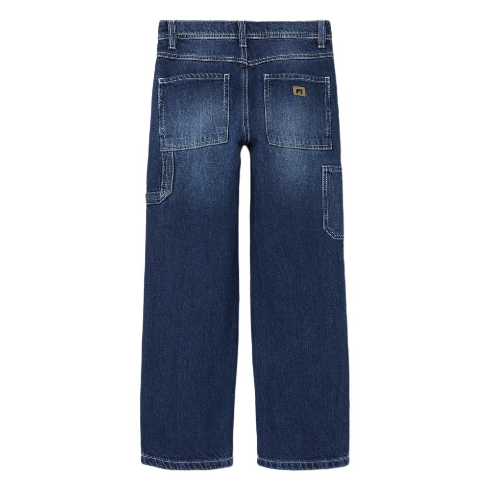 Jean Regular Bleu Foncé Fille Name it Straight 5950 vue 2