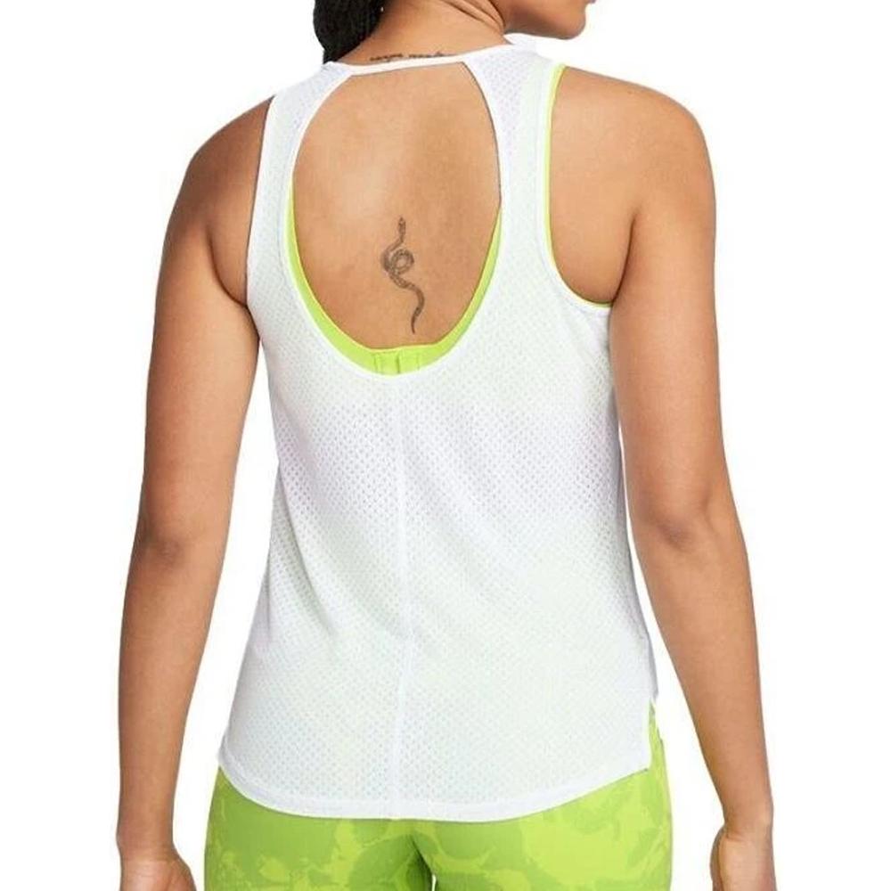 Débardeur Blanc Femme Nike Tank vue 2