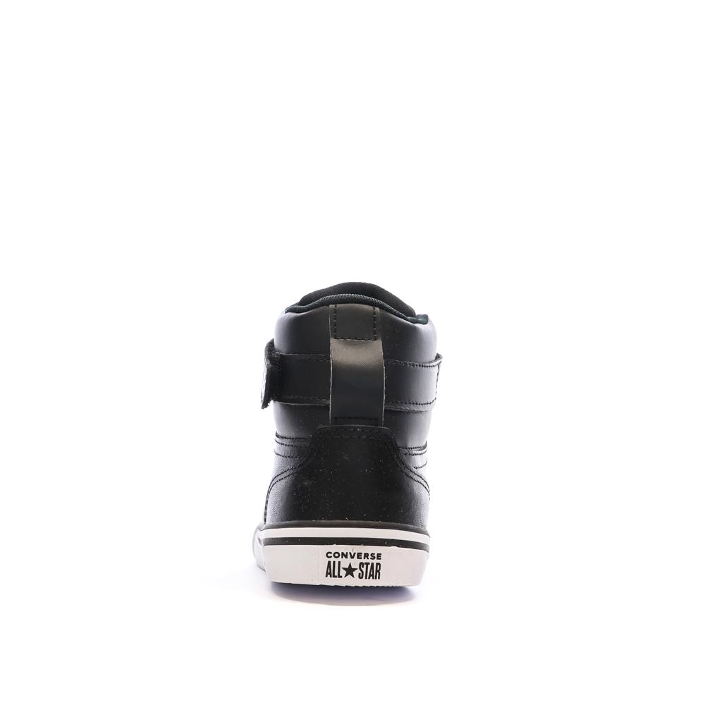 Baskets Noires Garçon Converse Pro Blaze Strap Leather vue 3