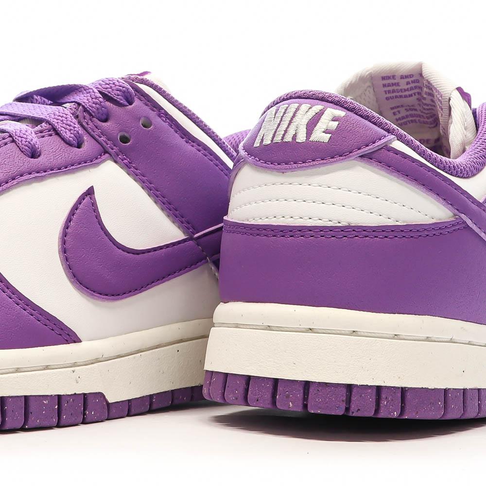 Baskets Violette/Blanche Femme Nike Dunk Low vue 7