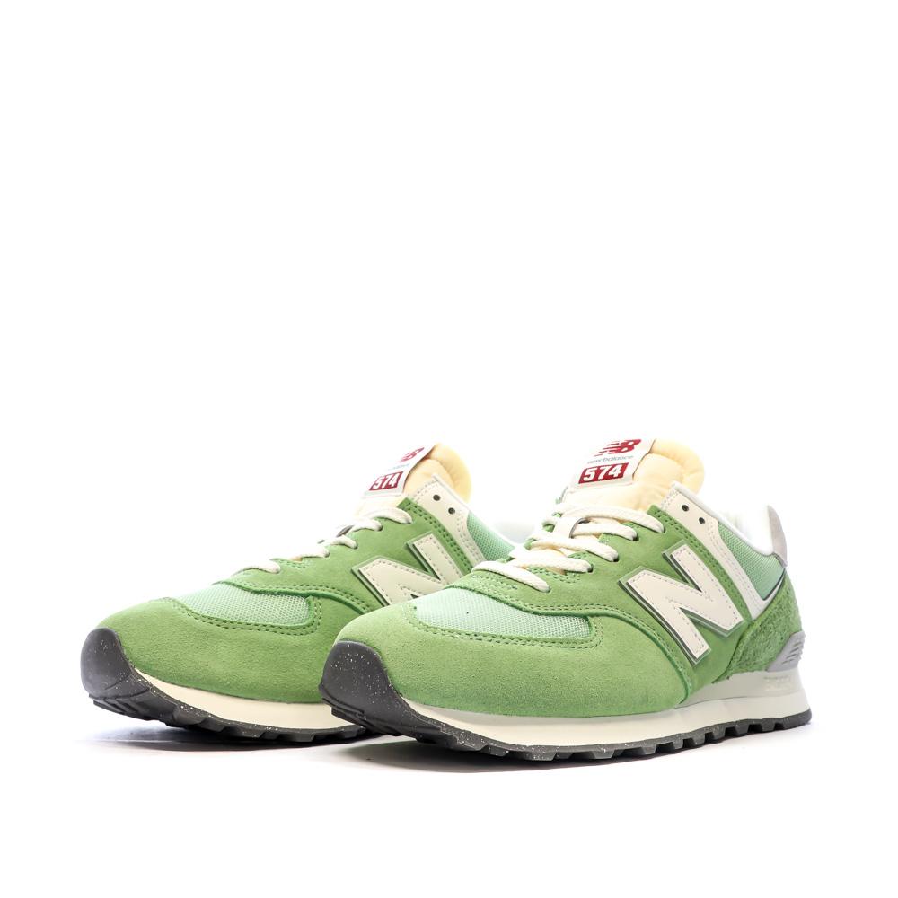 Baskets Vert Pomme Homme New Balance 574 vue 6