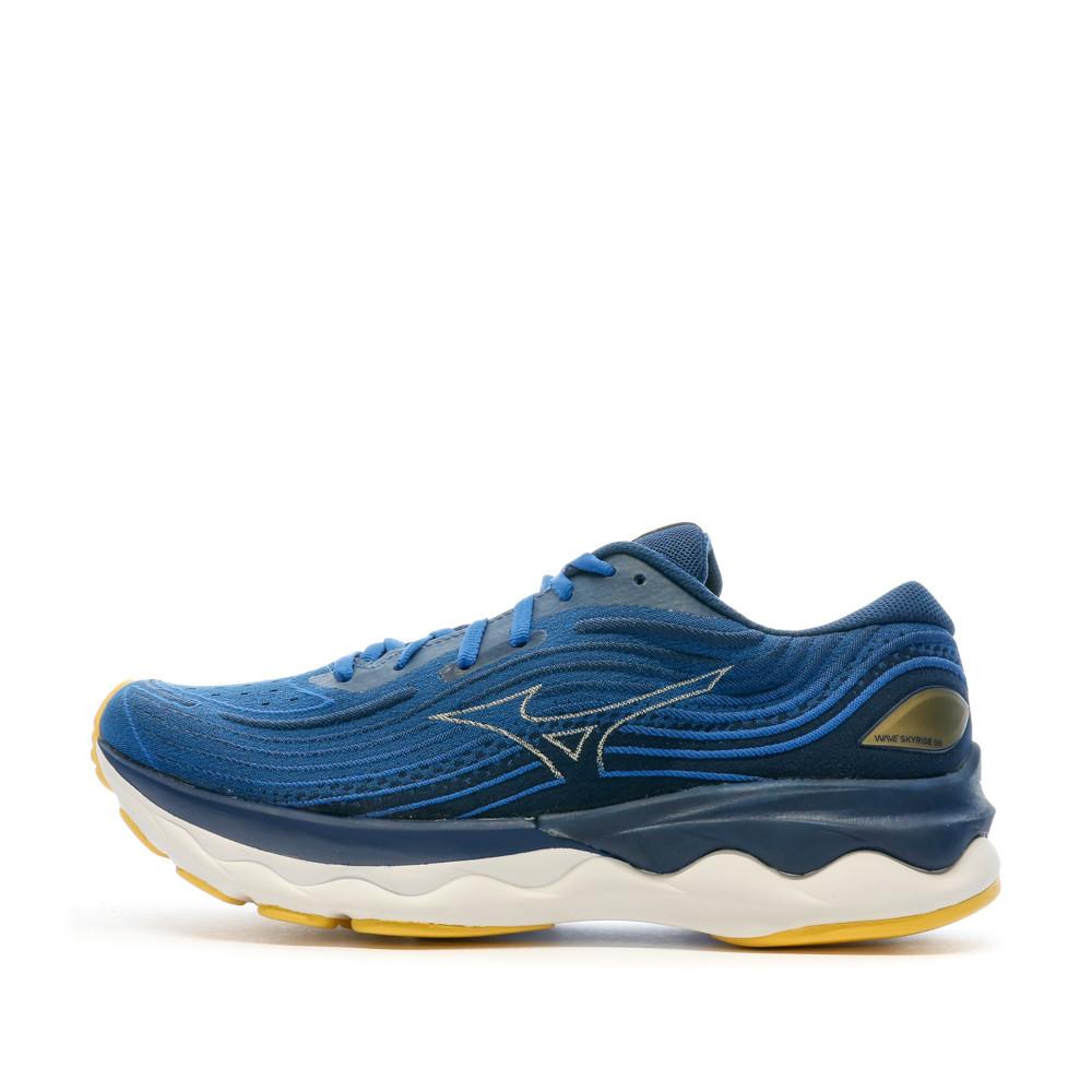 Chaussures de Running Bleu Homme Mizuno Wave Skyrise pas cher