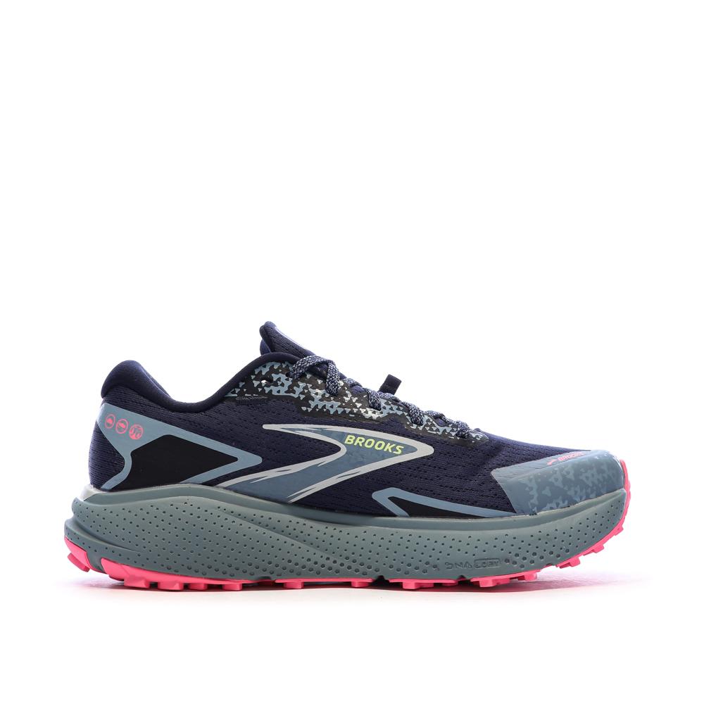 Chaussures de trail Marine Femme Brooks Divide 5 vue 2