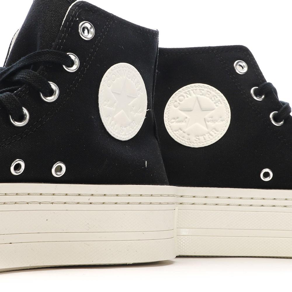 Baskets Noires Femme Converse All Star Modern Lift Platform vue 6
