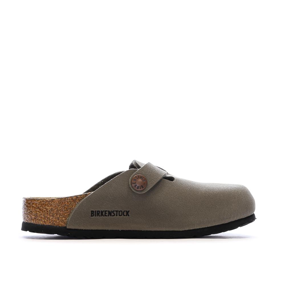 Sabots Marron Enfant Birkenstock Boston vue 2