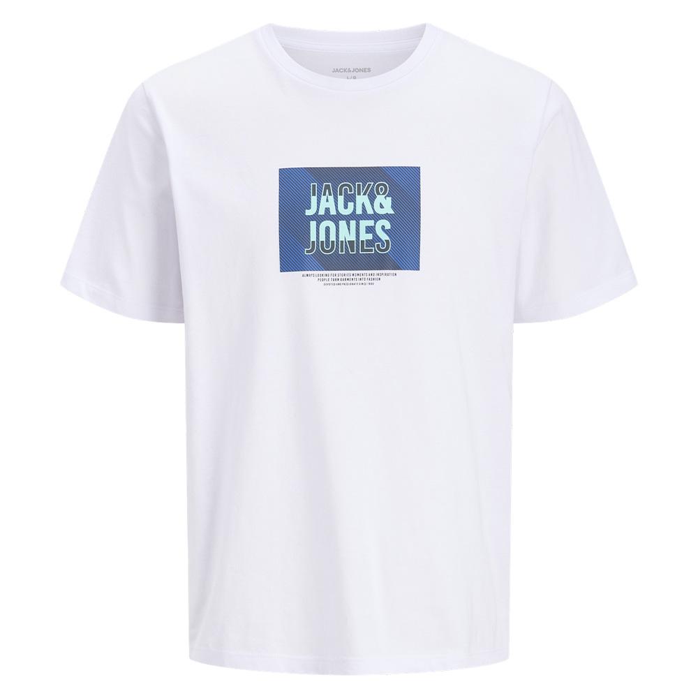 T-Shirt Blanc Homme Jack & Jones Hudson pas cher