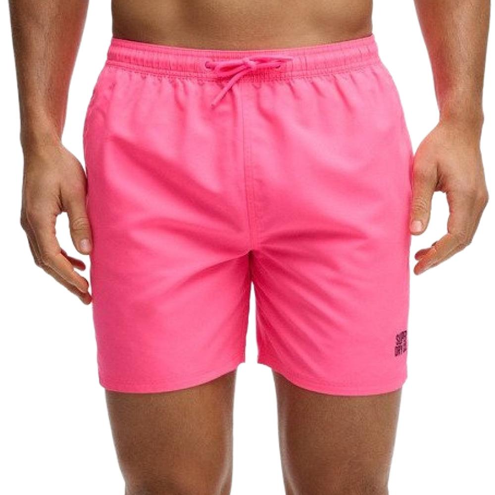 Superdry Essential Badehose für Herren in Rosa Ansicht 3