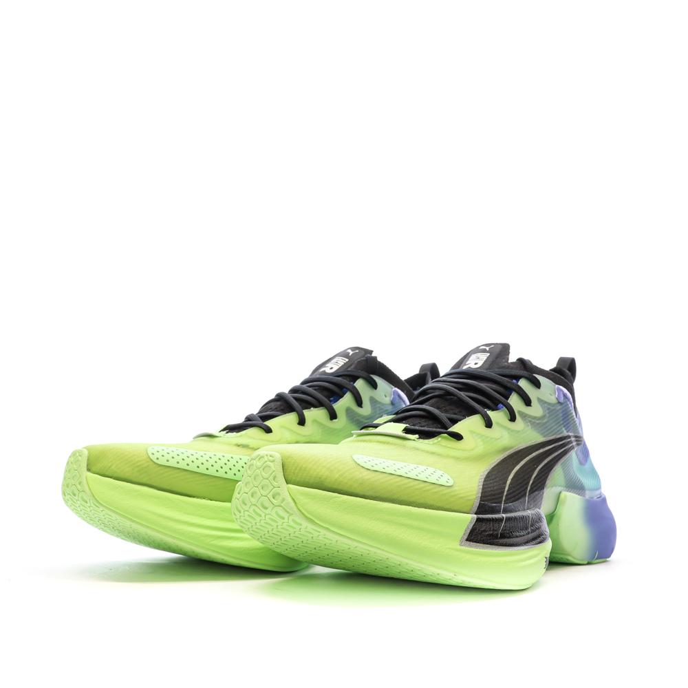 Chaussures de running Jaune/Bleu Femme Puma Fast Nitro vue 6