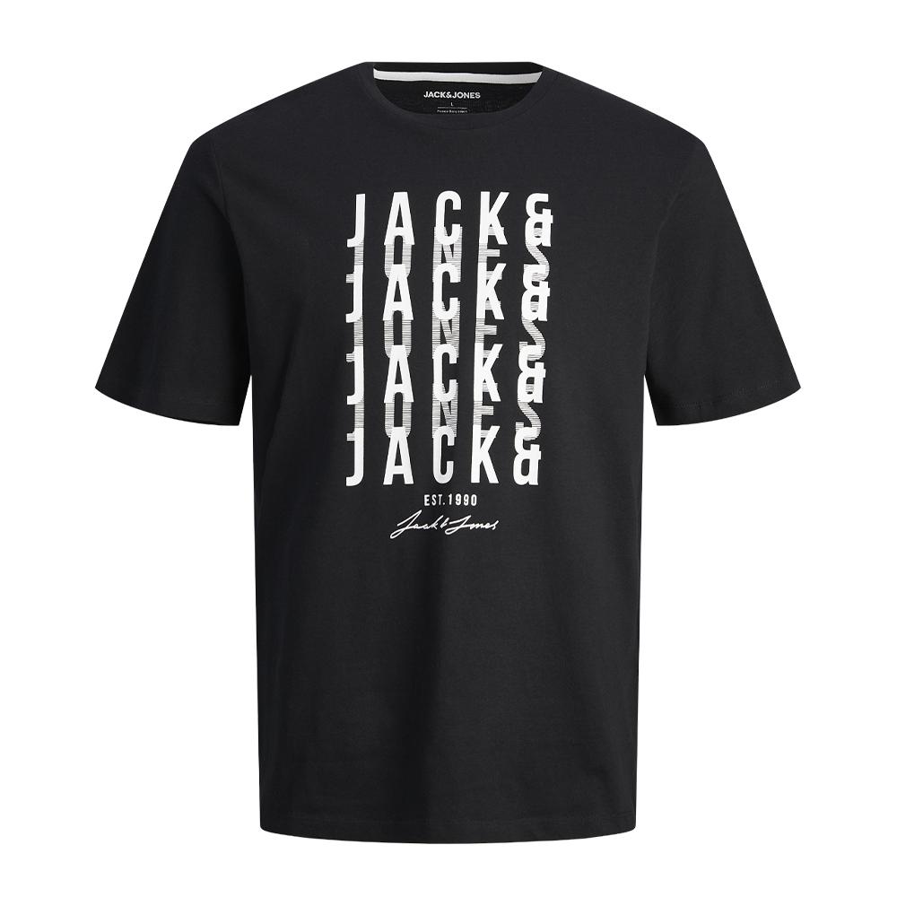 T-shirt Noir Garçon Jack & Jones Delvin pas cher