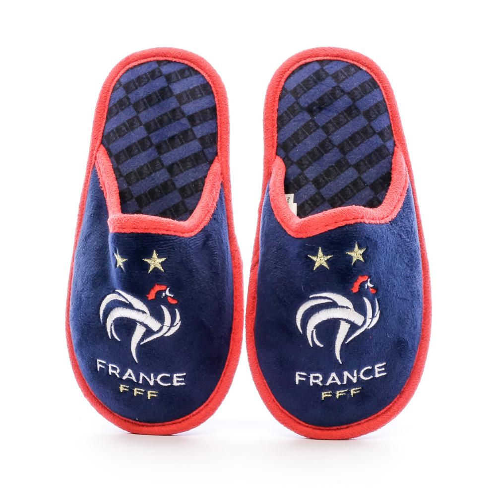 Equipe de France Chaussons Marines Junior FFF Fan vue 3