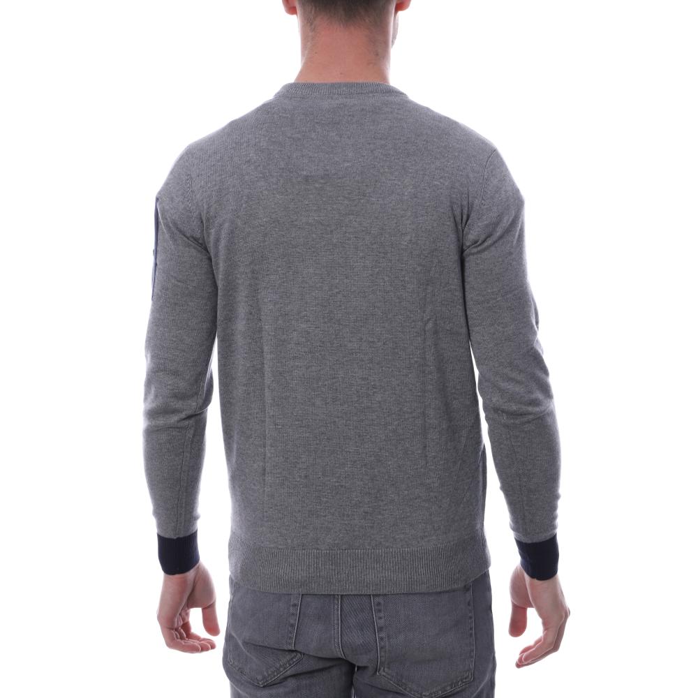 Pull Over Gris Homme Hungaria R neck edition vue 2