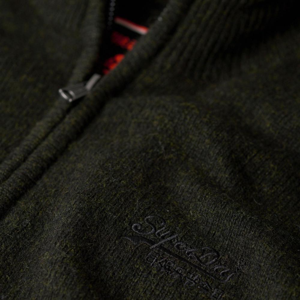 Pull Vert Foncé Superdry Essential vue 2