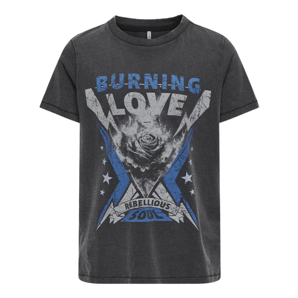 T-Shirt Gris Fille Kids ONLY Koglulu pas cher