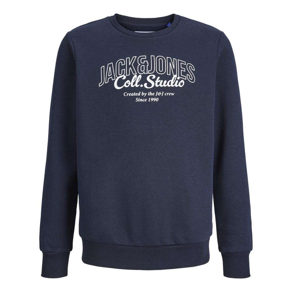 Sweat Marine Foncé Garçon Jack & Jones Makoto vue 3