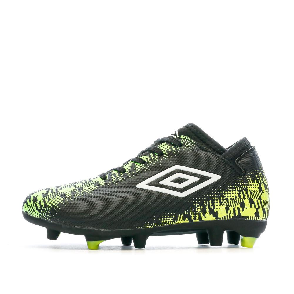 Chaussures football Noir/Jaune Garçon Umbro Form Net pas cher