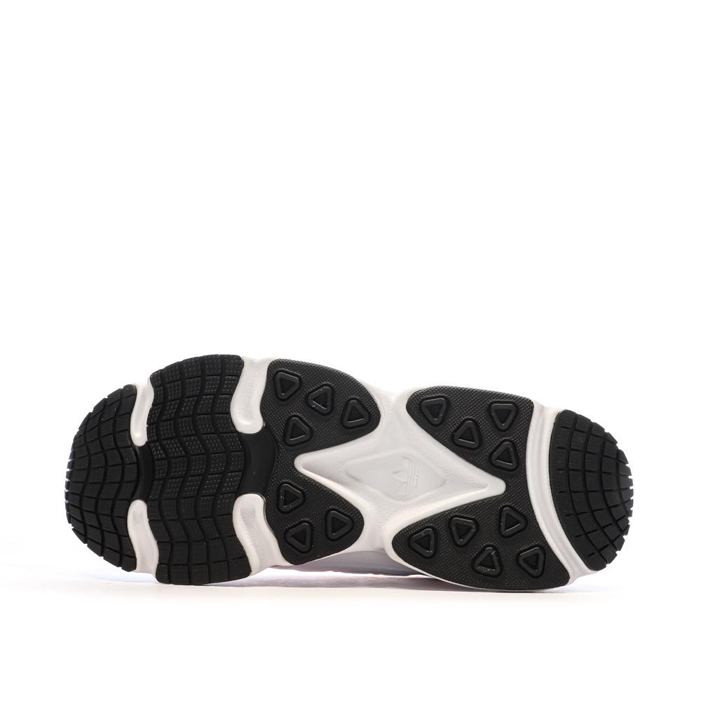 Baskets Blanches/Oranges Femme Adidas Ozmillen vue 5