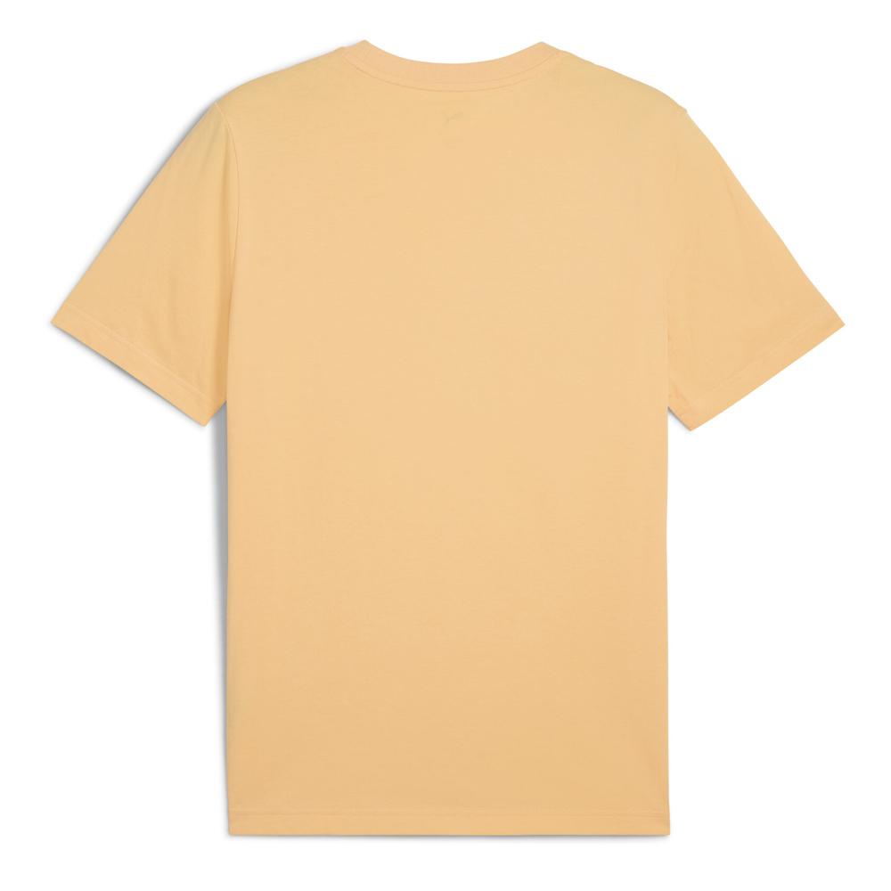 Orange T-shirt Men's Puma Ess Small No. 1 Logo Photo of the Espace des Marques %store% store - view of %key%